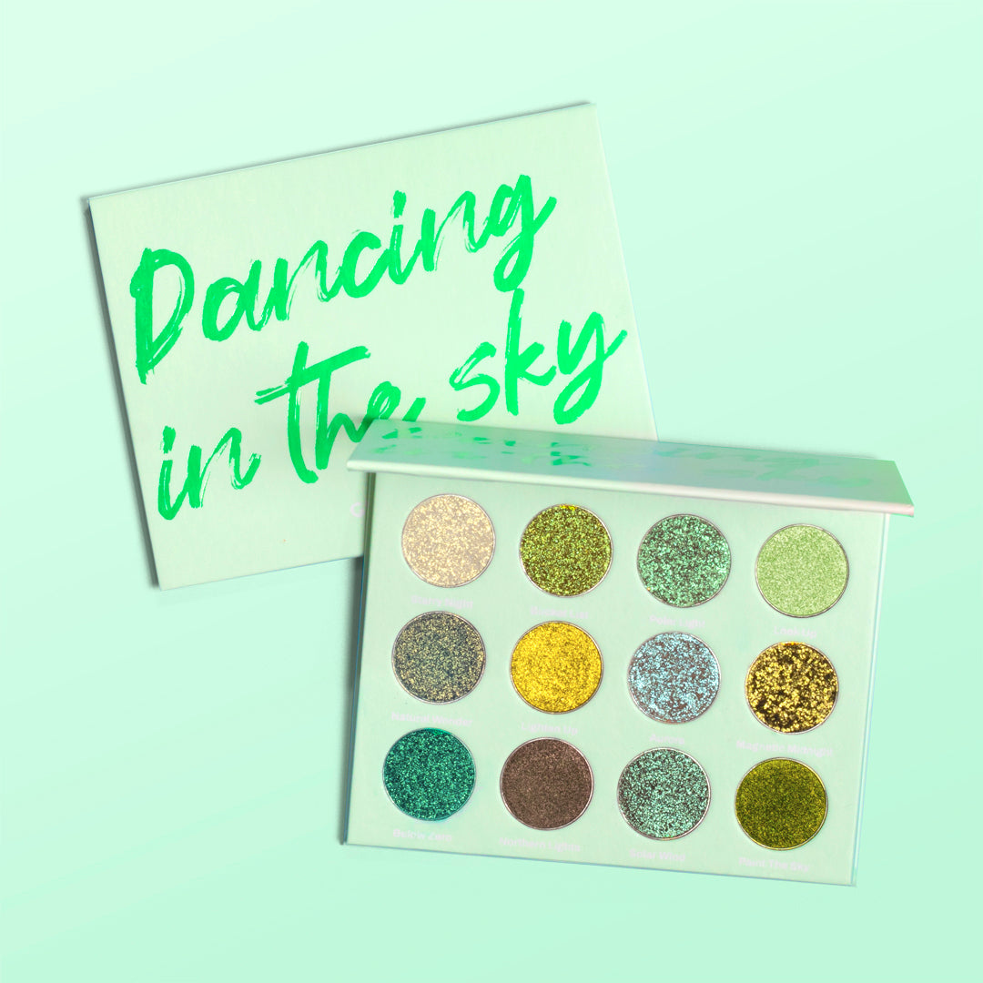 Dancing In The Sky Colourful Multichrome Effect Eyeshadow Palette Glossgods Cosmetics 