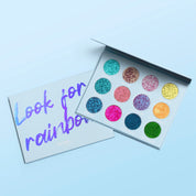 Looking for Rainbows Colourful Multichrome Effect Eyeshadow Palette Glossgods Cosmetics 