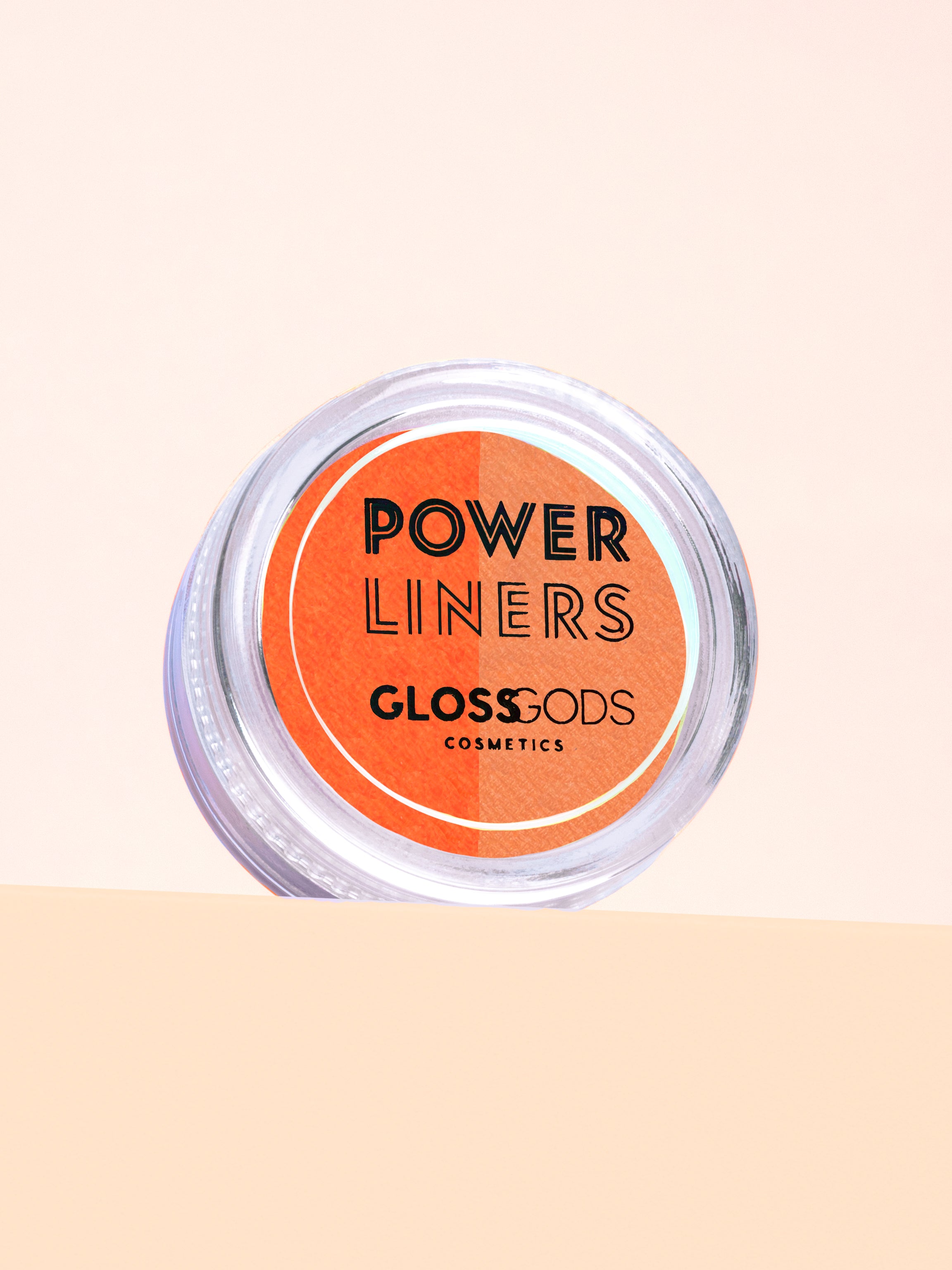 Split Power Liner Loyal Neon Orange Pearly Light Orange Eyeliner Glossgods Cosmetics
