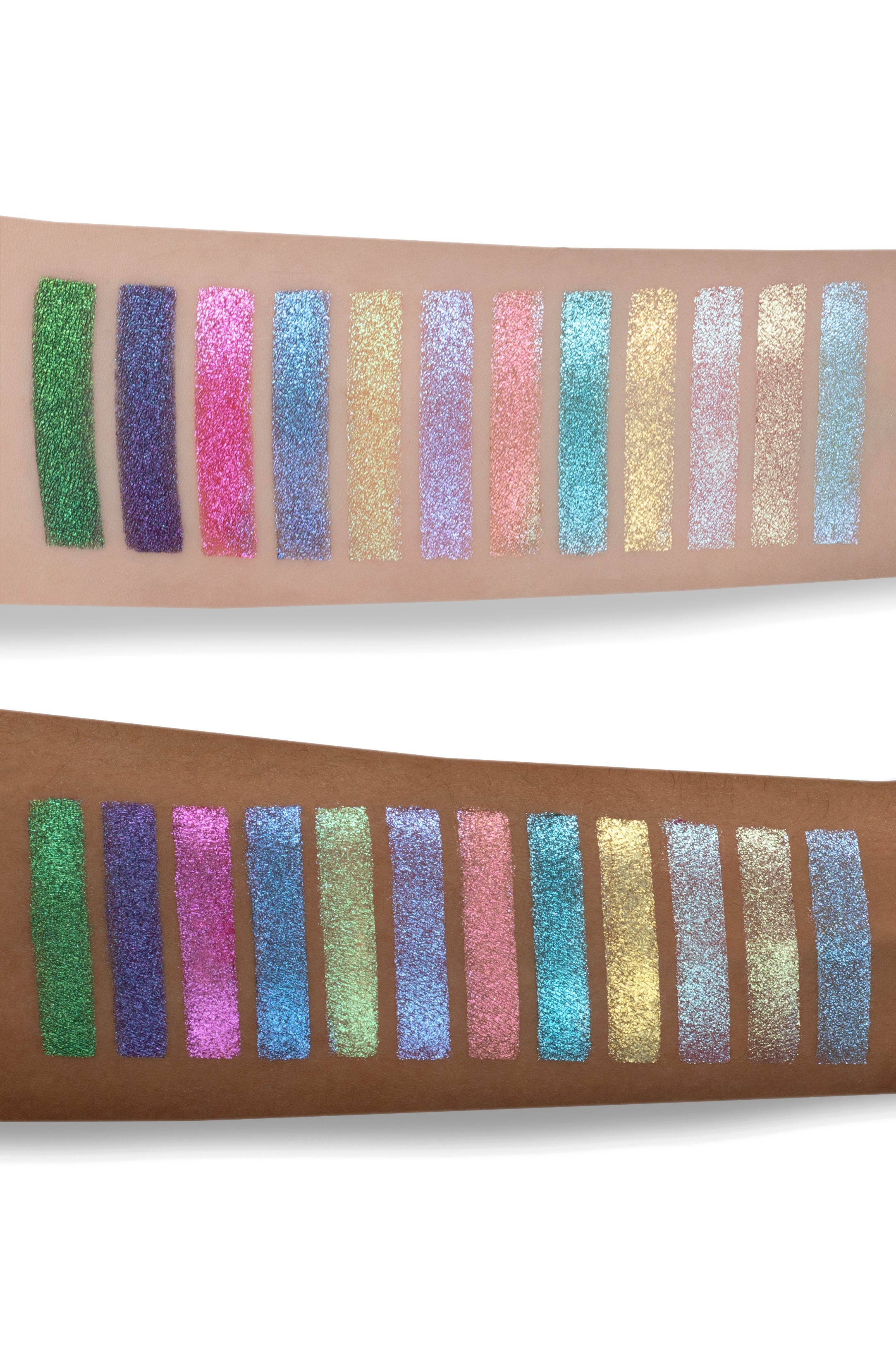 Looking for Rainbows Colourful Multichrome Effect Eyeshadow Palette Glossgods Cosmetics 